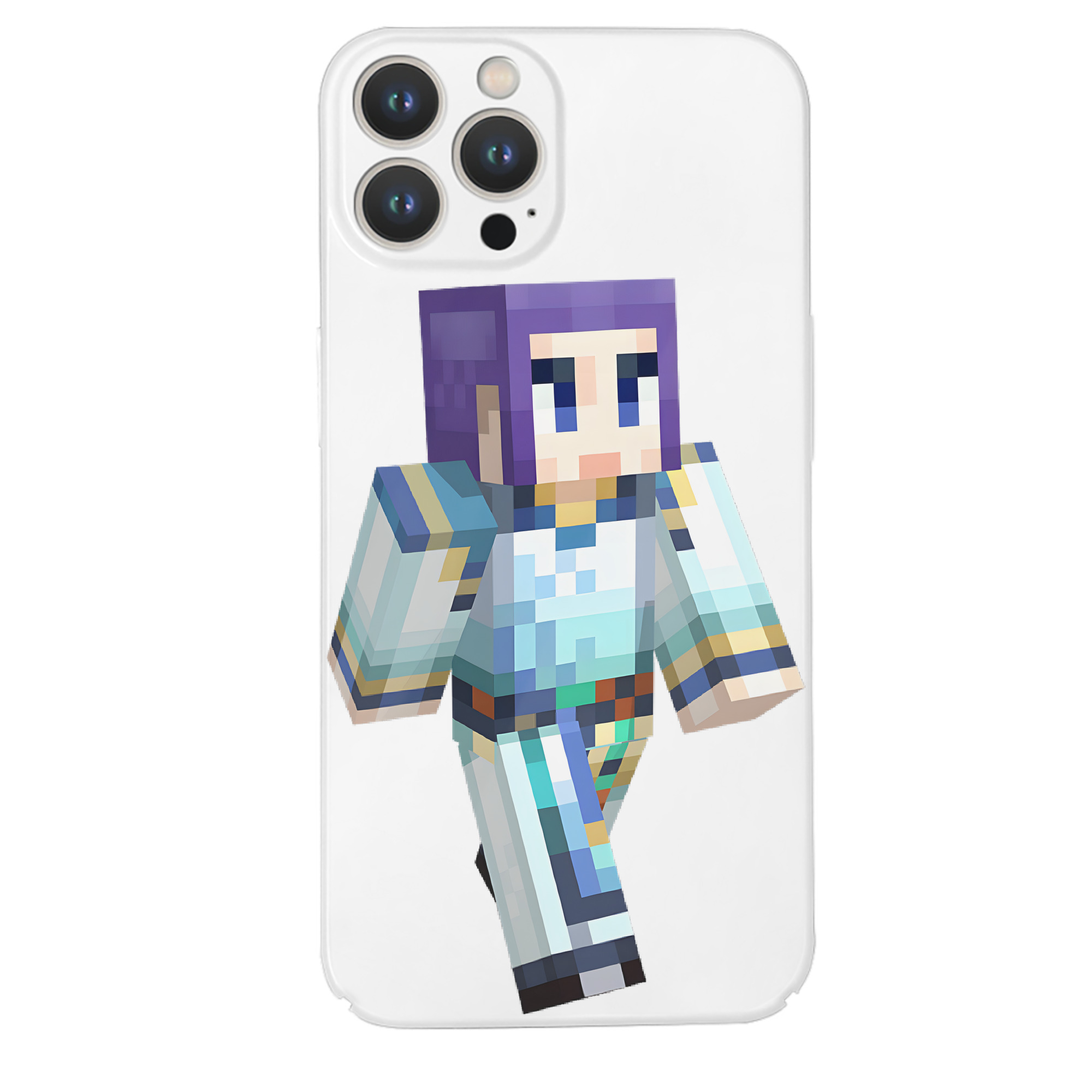 （画像用） マインクラフト ブロックの世界 Minecraft MC Block world 【iPhone 14シリーズ対応】ハードケース
